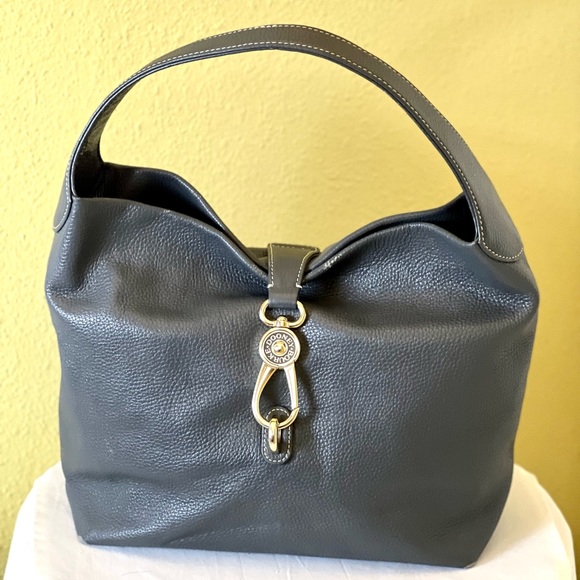 DOONEY & BOURKE💥LIMITED EDITION💥Florentine Logo Lock Leather Shoulder Bag - Picture 1 of 14